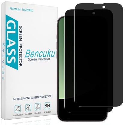 2 Pack Privacy Screen Protector for iPhone 15 Plus 6.7 Inch - size: iPhone 15 Plus 6.7-inch