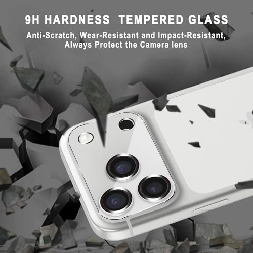 [3 Pack] Compatible with 6.9 inch iPhone 17 Pro Max Camera Lens Protector Tempered Glass,Does Not Affect Night Shots, HD Clear,[Case Friendly][Scratch-Resistant]