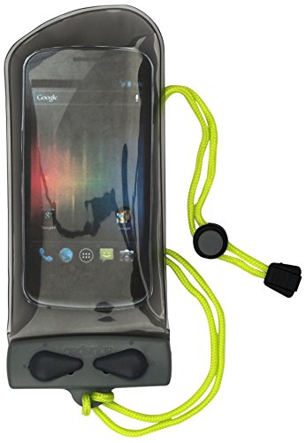 Aquapac Waterproof Phone Case, Mini, Grey | iPhone and Android, Made in The UK, Hiking, Mountain Biking, Running Accessory, Floating, IPX8 certified to 30 ft deep. - color: Grey, size: Mini
