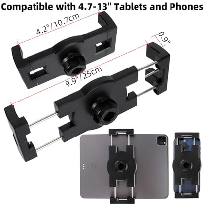 iPad Desk Mount, Adjustable Foldable Tablet Aluminum Arm, 360° Rotation, Tablet Stand Holder for Bed, Fits 4.7"-15" iPad Pro/Air/Mini, Phones, Galaxy Tab, Portable Monitor - size: N6