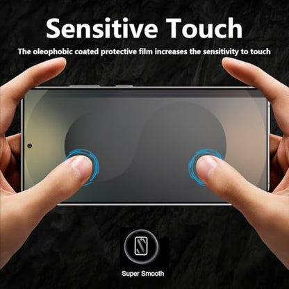 3+2 Pack Screen Protector for Samsung Galaxy S25 Ultra Flexible TPU Film (NOT Glass) with Tempered Glass Camera Lens Protector. Easy Installation, Self-Healing HD Clear Screen Protector