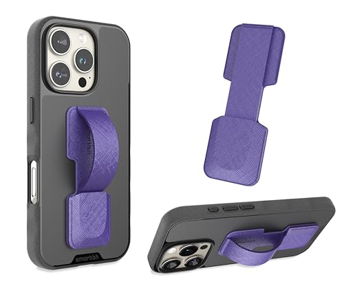 Smartish Phone Grip Loop with Kickstand, Prop Tart, Adhesive Strap, Purple - color: You're Just Jelly