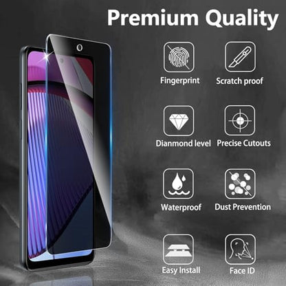 3 Pack Privacy Screen Protector Designed for Motorola Moto G Stylus 5G 2023 /G Power 5G 2023,Full Coverage Anti-Spy Tempered Glass Film,9H Hardness,Anti-Fingerprint,Bubble Free,Easy to Install - size: Moto G Power 5G 2023 FK3