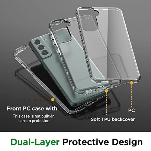 AICase for Galaxy S22 Case Clear Case(6.1"),Heavy Duty Drop Protection Full Body Rugged Shockproof/Dust Proof 3-Layer Military Protective Tough Durable for Samsung S22 6.1 5G - color: S22 case(Clear)