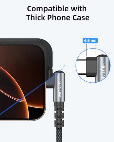 USB C to USB C Cable Right Angle 1FT 3Pack Fast Charging - color: Black and Grey, size: 1FT