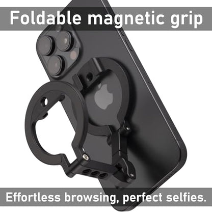 Dual‑Sided Magnetic Phone Holder for iPhone 12‑17, Vlog & Live Broadcast