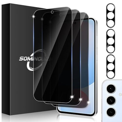 3+3 for Samsung Galaxy S24 FE 5G Privacy Screen Protector Camera Protector - size: Galaxy S24 FE Privacy