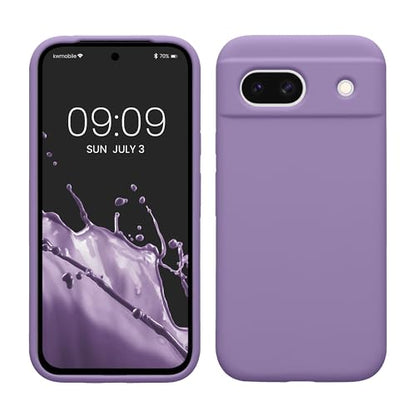 kwmobile Case Compatible with Google Pixel 8a Case - TPU Silicone Phone Cover with Soft Finish - Violet Purple - color: violet purple, size: Pixel 8a