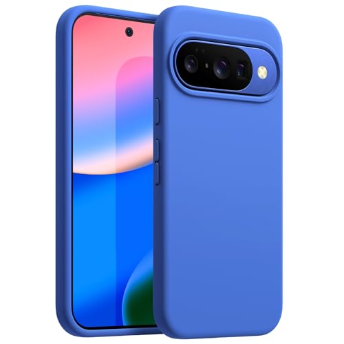 JETech Silicone Case for Google Pixel 10/10 Pro, Indigo | Silky Soft Touch, Shockproof Protection, Scratch Resistant, Microfiber Lining - color: Indigo, size: Pixel 10/10 Pro