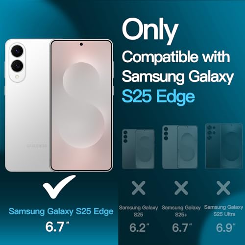 JETech Screen Protector for Galaxy S25 Edge, 2+2 Pack - size: Galaxy S25 Edge