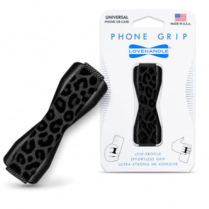 LOVEHANDLE Original Universal Phone Grip - Black Leopard - color: Black Leopard