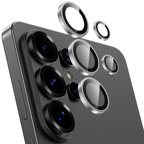 BENKS GlassWarrior Camera Lens Protector for Samsung Galaxy S26 Ultra, 9H Tempered Glass, Anti-Reflective HD Clarity, Ultra-Thin Scratch Resistant, Individual Metal Lens Ring Design (Silver) - color: Silver