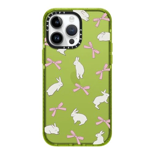 CASETiFY for iPhone 14 Pro Max Case - Impact | Slim Fit | 8.2 ft. 4x Military Grade Drop Protection | Rabbit Ribbon | Kiwi - color: Rabbit Ribbon