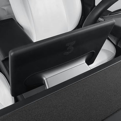 Center Console Wireless Charging Pad Non-Slip Silicone Mat Compatible with Tesla Model Y/3 Juniper 2025 2026 (Black) - color: Black