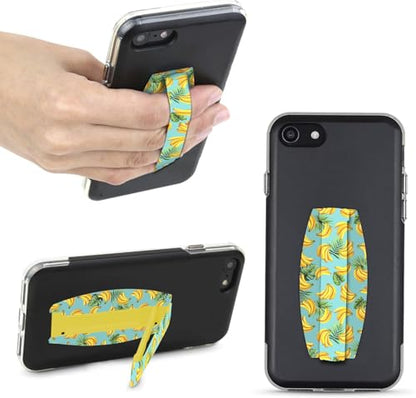 Gear Beast Universal Cell Phone Grip - Ultra Slim Elastic Finger Holder & Phone Stand - color: Bananas