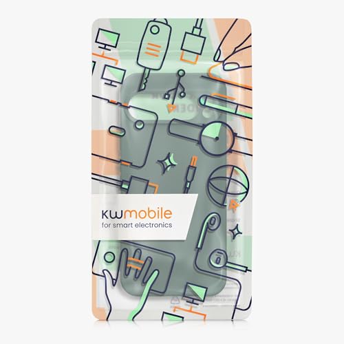 kwmobile Case Compatible with Google Pixel 9 Pro XL Case - Protective Slim TPU Cover with Soft Matte Finish - Moss Green - color: moss green