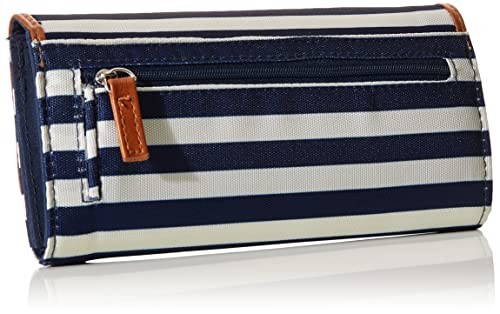 Nautica womens The Perfect Carry All Money Manager Wallet Organizer with RFID Blocking Wallet | The Perfect Carry All - color: Indigo/Bone/Sand