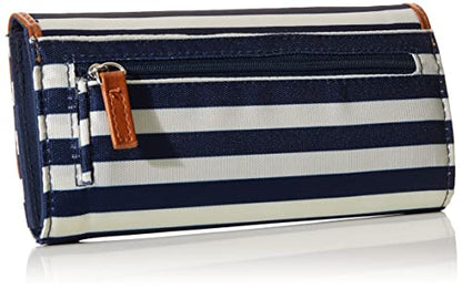 Nautica womens The Perfect Carry All Money Manager Wallet Organizer with RFID Blocking Wallet | The Perfect Carry All - color: Indigo/Bone/Sand