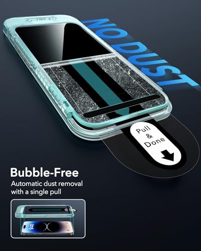 ESR 3 Pack for iPhone 14 Pro Privacy Screen Protector, FlawlessFit Tray