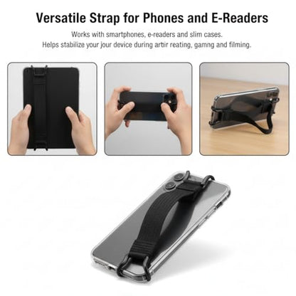 3 Pack Mobile Phone Security Hand Strap Holder for 5.2-7.5 Inch Smartphones Universal Drop Prevention Elastic Bundle Grip Belt for Kindle Phone 13/12/11/Xr/Xs Max and Other Smartphones