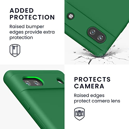 kwmobile Case Compatible with Google Pixel 6a Case - TPU Silicone Phone Cover with Soft Finish - Pixie Green - color: Pixie Green, size: Pixel 6a