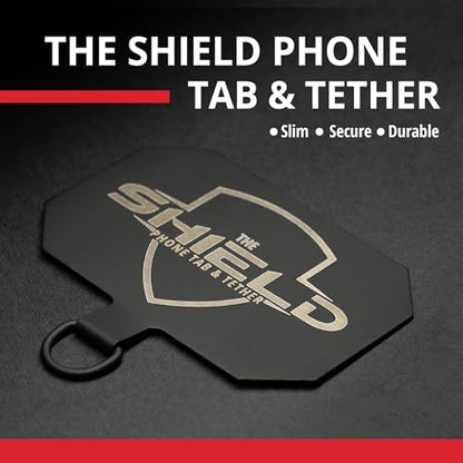 Rogue Fishing The Shield Phone Tab & Tether – Anti Theft Strap with Retractable Phone Tether – Waterproof Leash Lanyard for Kayak, Fishing, and Outdoor Gear Security