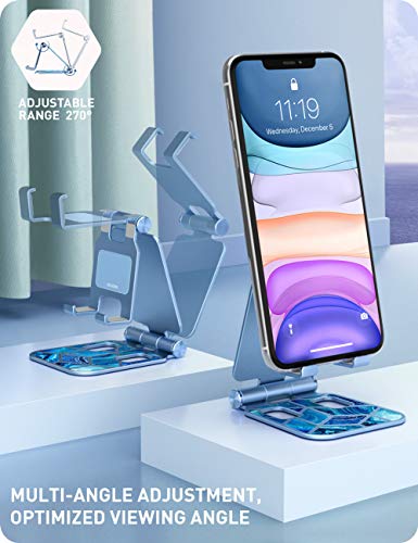 i-Blason Cell Phone Stand for Desk, Phone Holder fits All Phones, Ocean - color: Blue