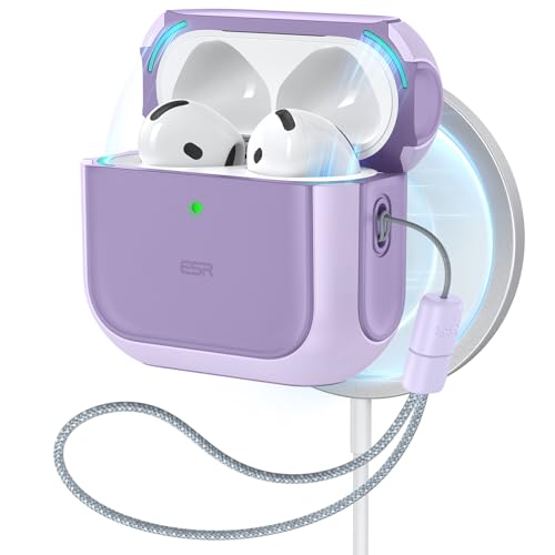 ESR for AirPods 5/4 Case (2026/2024), Compatible with MagSafe, Purple - color: Purple, size: AirPods 5&4 Case