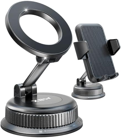 Car Phone Mount with Magnetic Clip for Magsafe & Android Cell Phone