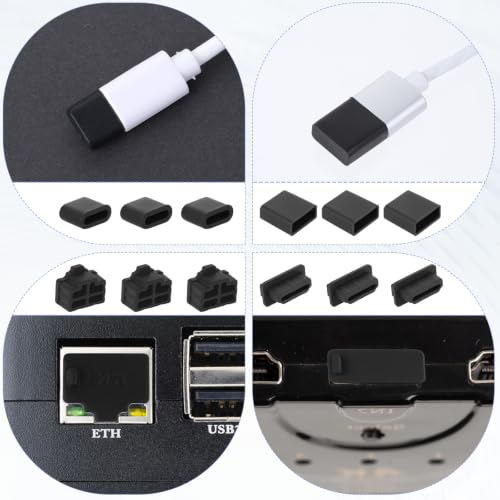 50 Pcs USB Cover Cap, Anti Dust Plugs Charging Port Protector Stopper