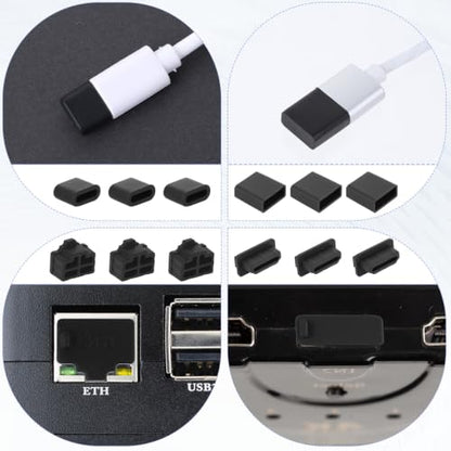 50 Pcs USB Cover Cap, Anti Dust Plugs Charging Port Protector Stopper