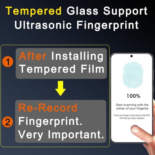 Ferilinso Screen Protector for Samsung Galaxy S24 Plus, Tempered Glass - size: Samsung Galaxy S24 Plus 6.7 INCH