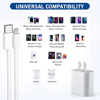 iPhone Fast Charger, [Apple Certified] 2Pack 10FT Extra Long Fast Charging - color: White 2Pack 10FT