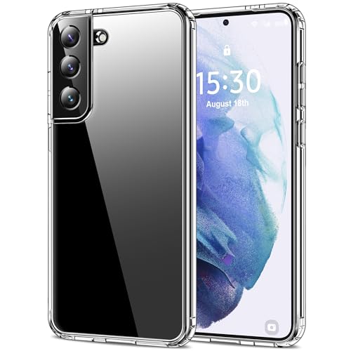 HOOMIL Case for Samsung Galaxy S21+ Plus 6.7-Inch, Non-Yellowing, Drop Protection, Anti-Scratch Transparent Hard Back Phone Cover - Crystal Clear - color: Clear, size: Samsung Galaxy S21 Plus