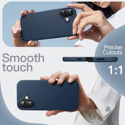 JETech Silicone Case for iPhone 17, Navy Blue - color: Navy Blue, size: iPhone 17