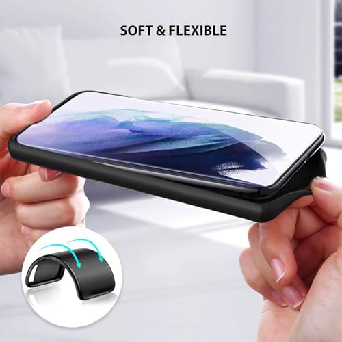 2-Pack TPU Case for Unihertz Titan Slim - Black | 4.2" Soft Flexible Gel Cover, Shockproof Anti-Scratch Protective Phone Bumper - color: Black+Black