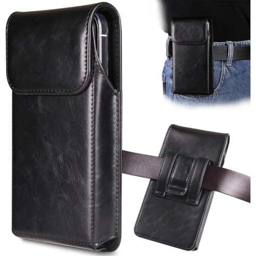 Phone Case Belt Clip Waist Pouch Holster Smartphone Belt Sleeve (Black) - color: Black