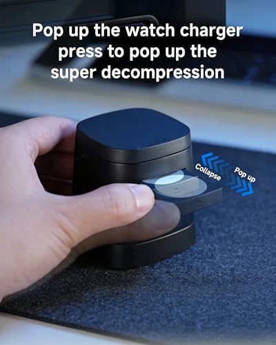 4-in-1 Wireless Charging Station, 15W Fast Charging - color: BLACK