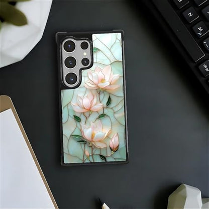 for Samsung Galaxy S26Ultra Case,Soft Silicone Shockproof Bumper Camera Protection Phone Case-Glazed Stone Lotus - color: Glazed Stone Lotus, size: Samsung Galaxy S26Ultra