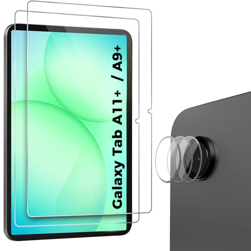 ProCase 2 Pack Screen + 3 Camera Lens Protector for Galaxy Tab A11+/ A9+ - size: 2 Pack + Camera Protector