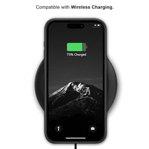 TENDLIN Compatible with iPhone 15 Case Wood Grain with Carbon Fiber Texture Design Leather Hybrid Slim Case (Black) - color: Black, size: iPhone 15