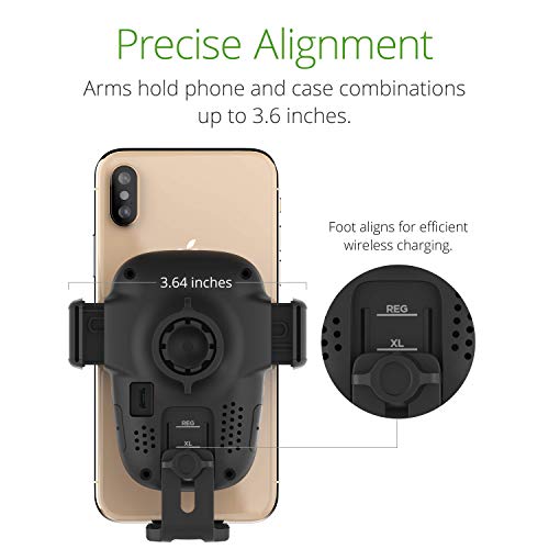 iOttie Auto Sense Qi Wireless Car Charger - Automatic Clamping Dashboard Phone Mount with Wireless Charging for iPhone, Samsung Galaxy, Google Pixel, Huawei, LG, and Other Smartphones - style: Dash & Windshield
