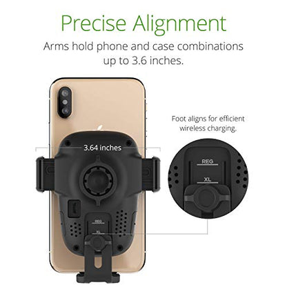 iOttie Auto Sense Qi Wireless Car Charger - Automatic Clamping Dashboard Phone Mount with Wireless Charging for iPhone, Samsung Galaxy, Google Pixel, Huawei, LG, and Other Smartphones - style: Dash & Windshield