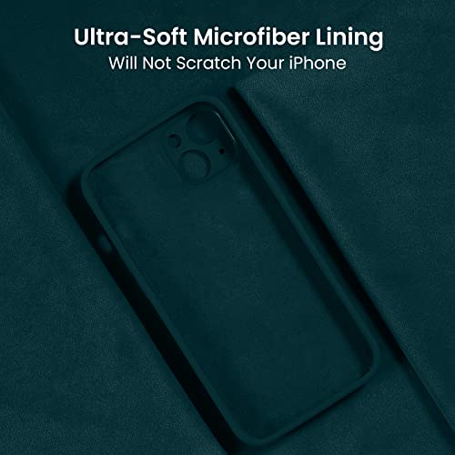 FireNova Designed for iPhone 14 Case, 6.1", Teal | Silicone Upgraded [Camera Protection] Phone Case, with Soft Anti-Scratch Microfiber Lining Inside - color: Teal, size: Iphone 14