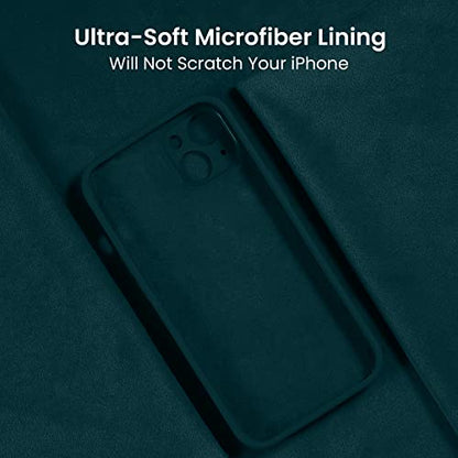FireNova Designed for iPhone 14 Case, 6.1", Teal | Silicone Upgraded [Camera Protection] Phone Case, with Soft Anti-Scratch Microfiber Lining Inside - color: Teal, size: Iphone 14