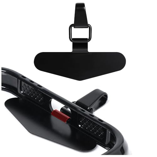 Phone Tether Tab, Bending Design 0.2mm Ultra-thin Stainless Steel Cellphone Lanyard Metal Patch Tether Tab - color: C