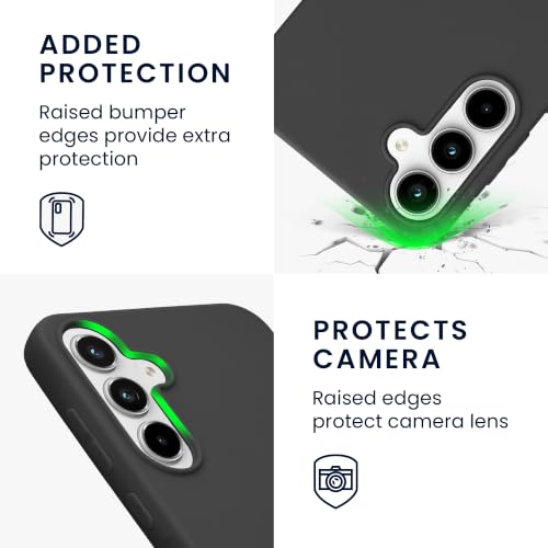 kwmobile Case Compatible with Samsung Galaxy A55 5G Case - Soft Slim Protective TPU Silicone Cover - Dark Grey - color: dark grey, size: Galaxy A55 5G