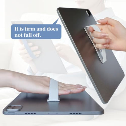 2 Pack Hand Holder Strap for iPad, Tablet & Large Phone, Handle Grip（Silvery） - size: 2 Pack-Silvery