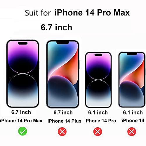 2 Pack 360 Degree Privacy Tempered Glass for iPhone 14 Pro Max Anti-Spy 4 Directions Screen Protector Film 4 Sides Anti-Peeping 6.7 inch - size: For iPhone 14 Pro Max