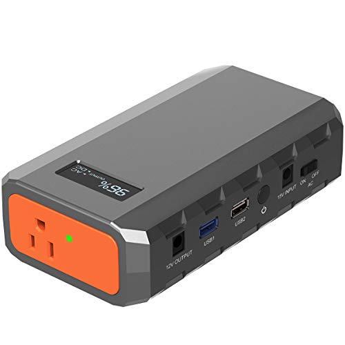 SinKeu 23,400mAh/86.58Wh Portable Laptop Phone Charger with AC Outlets - color: Grey